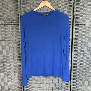 Lands' End Royal Blue Cashmere Sweater